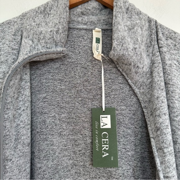 La Cera The Comfort Collection Zip Sweatshirt Size Small - Picture 4 of 10